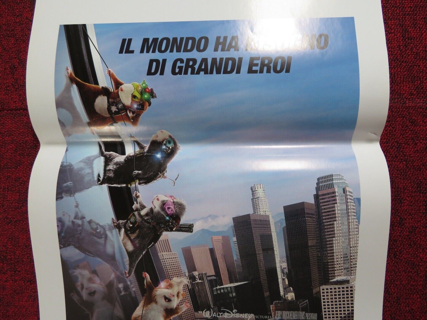 G-FORCE  ITALIAN LOCANDINA (27.5"x13") POSTER DISNEY BILL NIGHY WILL ARNETT 2009