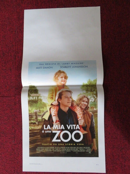 LA MIA VITA E UNO ZOO / WE BOUGHT A ZOO ITALIAN LOCANDINA (27.5"x13") POSTER '11