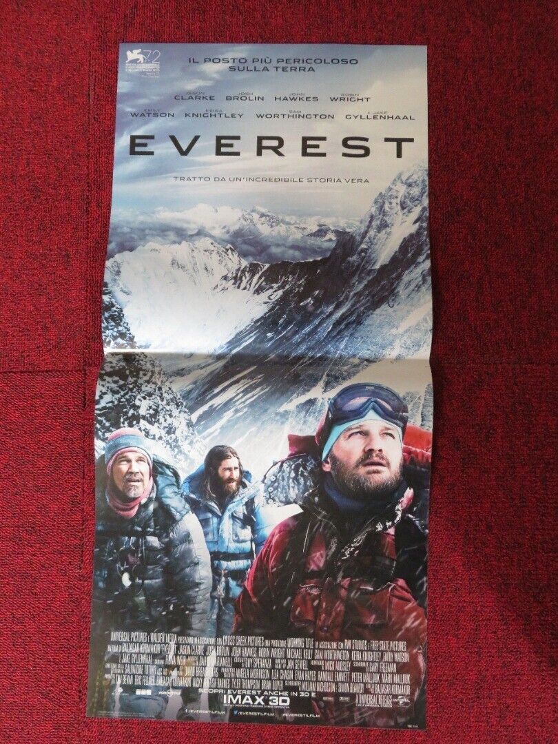 EVEREST ITALIAN LOCANDINA (26.5"x12.5") POSTER JASON CLARKE JOSH BROLIN 2015