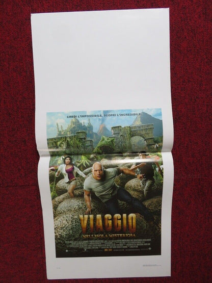 JOURNEY 2: THE MYSTERIOUS ISLAND ITALIAN LOCANDINA (27.5"x13") POSTER 2012