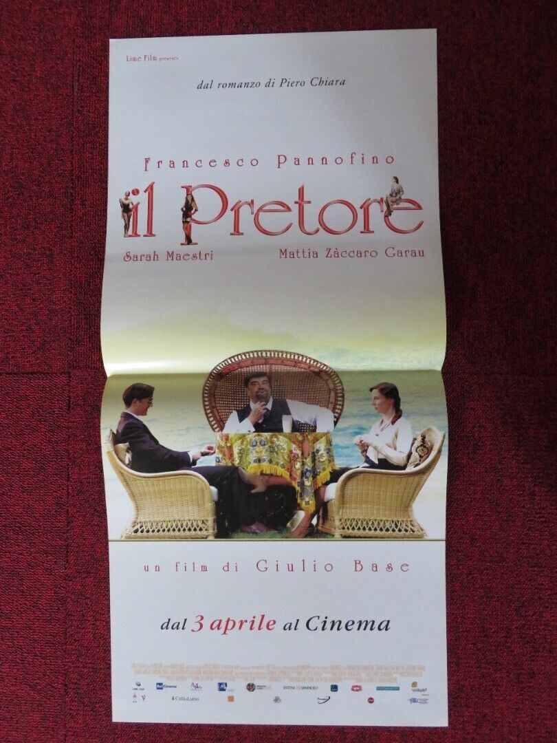 IL PRETORE / the pretor ITALIAN LOCANDINA (26.5"x12.5") POSTER F PANNOFI 2014