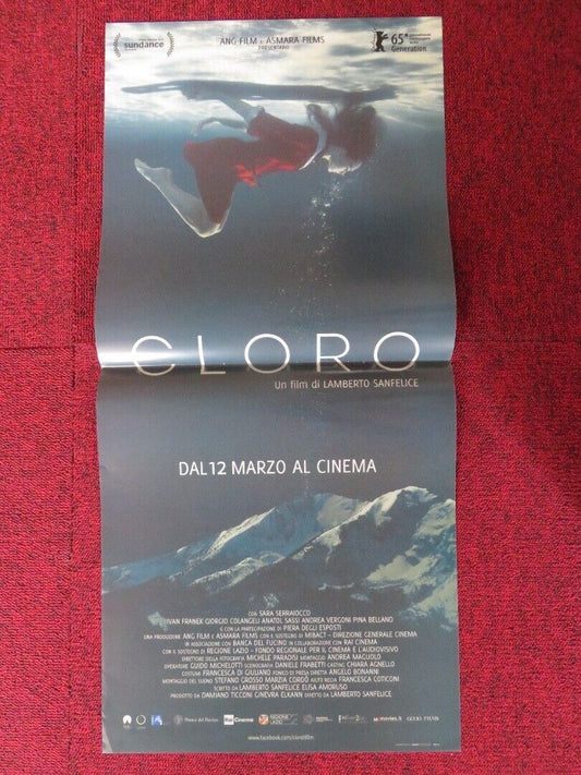 CLORO / chlorine ITALIAN LOCANDINA (26.5"x12.5") POSTER SARA SERRAIOCCO 2015