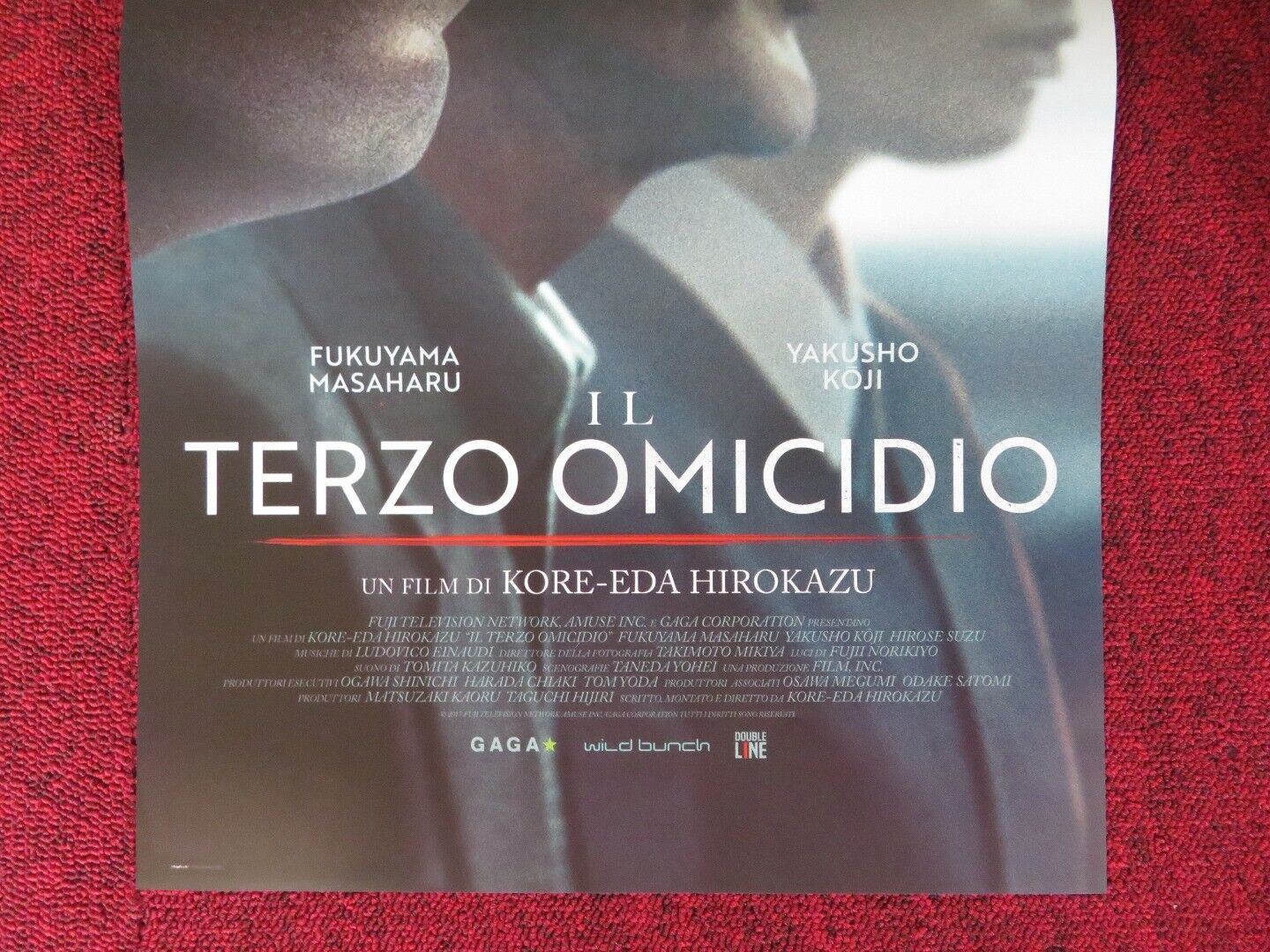 IL TERZO OMICIDO / THE THIRD MURDER ITALIAN LOCANDINA (26.5"x12.5") POSTER 2017