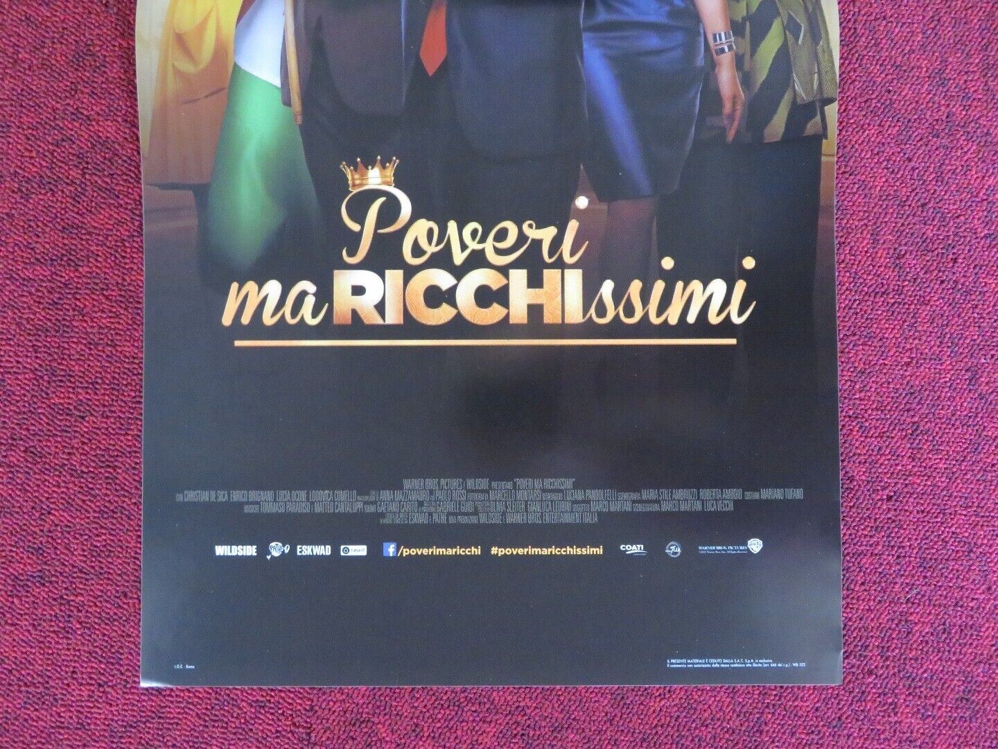 POVERI MA RICCHISSIMI ITALIAN LOCANDINA (26.5"x12.5") POSTER 2017