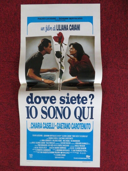 DOVE SIETE? IO SONO QUI ITALIAN LOCANDINA (27.5"x13") POSTER 1993