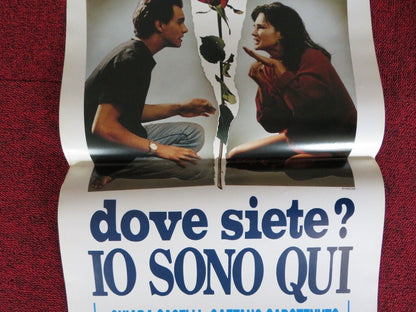 DOVE SIETE? IO SONO QUI ITALIAN LOCANDINA (27.5"x13") POSTER 1993