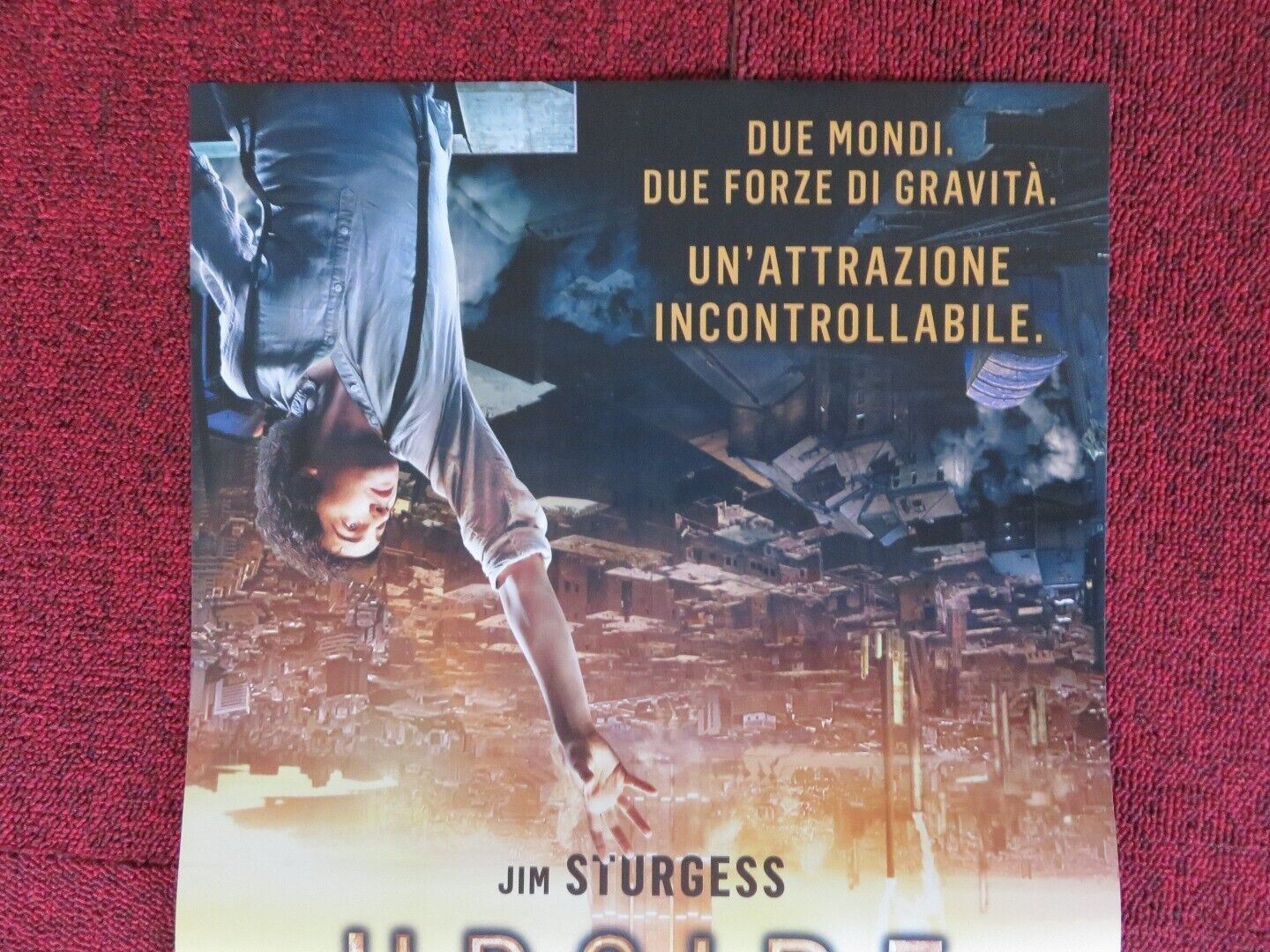 UPSIDE DOWN ITALIAN LOCANDINA (26.5"x12.5") POSTER JIM STURGESS 2012