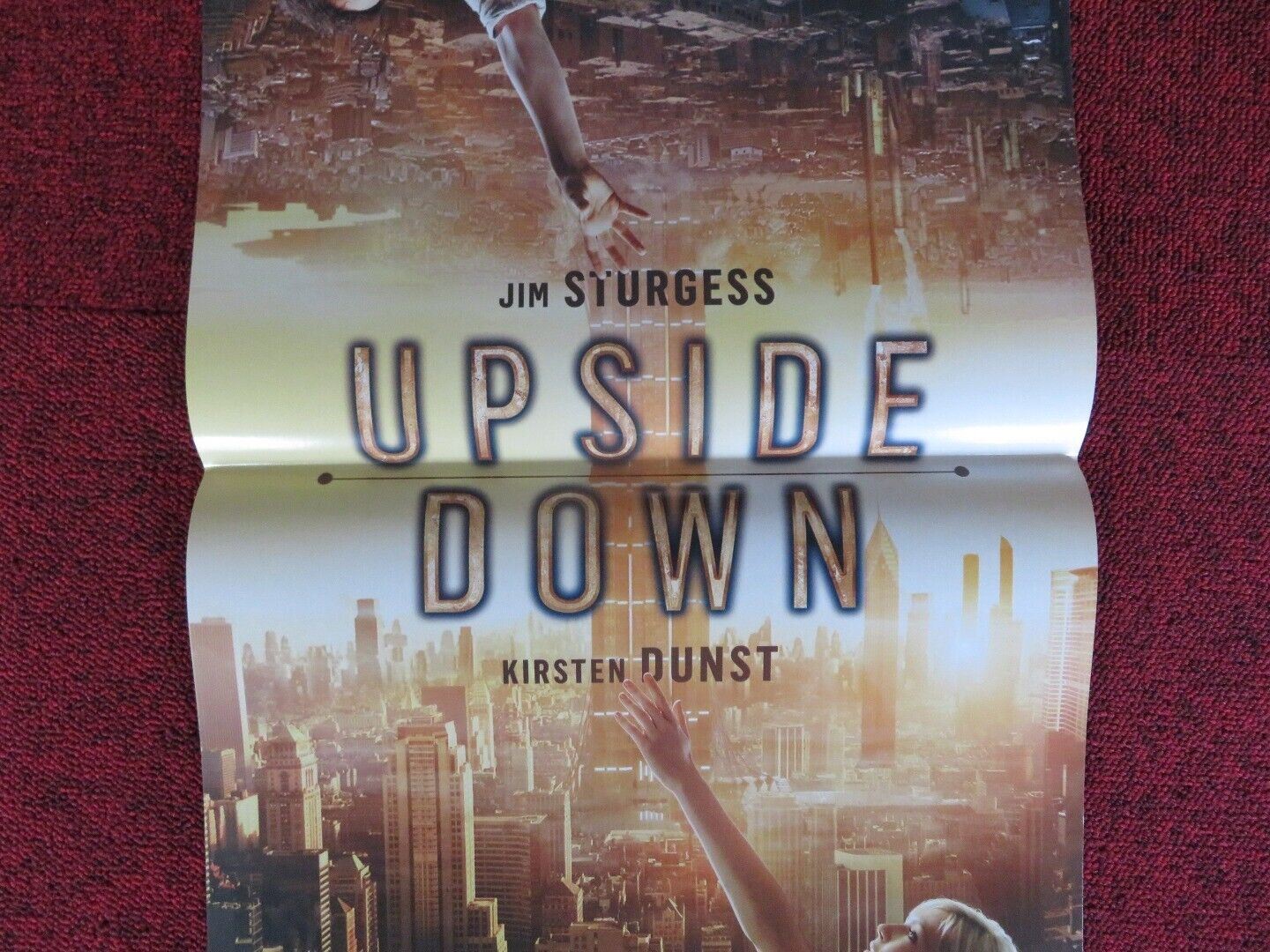 UPSIDE DOWN ITALIAN LOCANDINA (26.5"x12.5") POSTER JIM STURGESS 2012