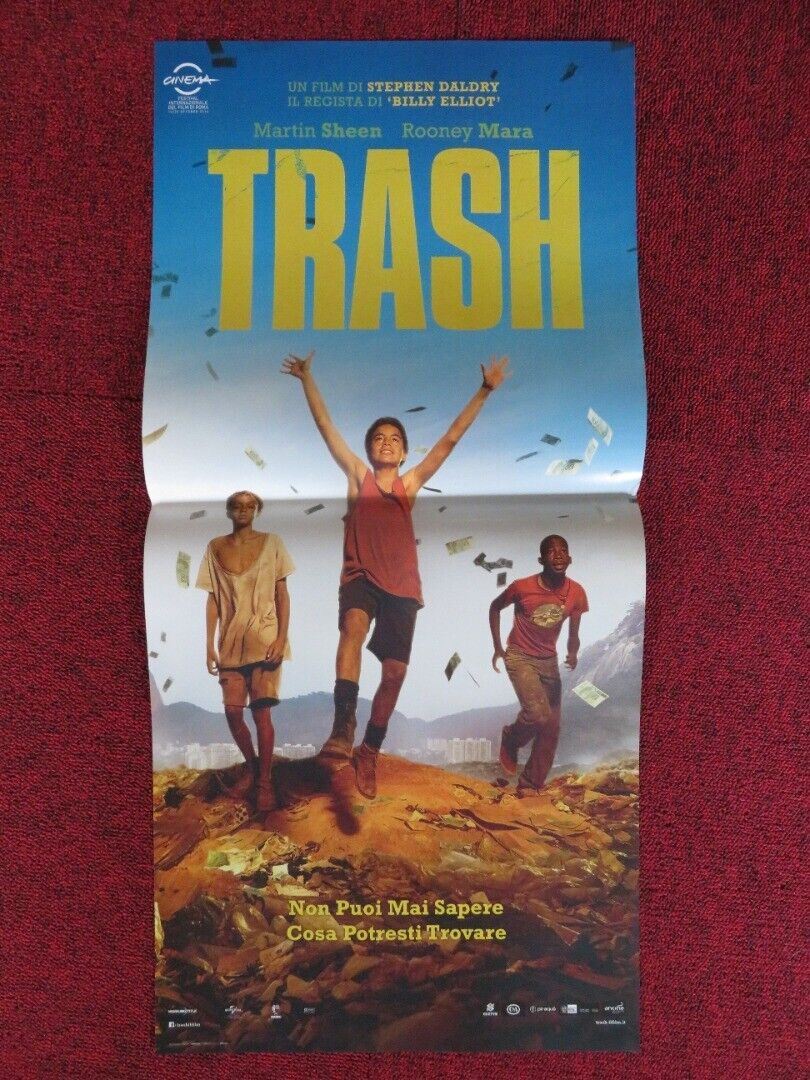 TRASH ITALIAN LOCANDINA (26.5"x12.5") POSTER MARTIN SHEEN 2014