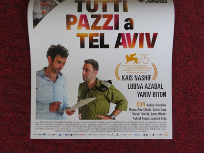 TUTTI PAZZI A TEL AVIV ITALIAN LOCANDINA (27"x13") POSTER KAIS NASHIF 2018