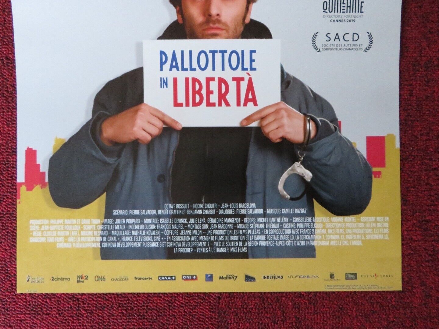 PALLOTTOLE IN LIBERTA  ITALIAN LOCANDINA (26.5"x12.5") POSTER ADELE HAENEL 2018