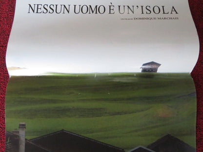 NESSUN UOMO E UN ISOLA  ITALIAN LOCANDINA (27.5"x12.5") POSTER 2017