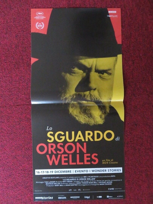 LO SGUARDO DI ORSON WELLES ITALIAN LOCANDINA (26.5"x12.5") POSTER M COUSINS '18