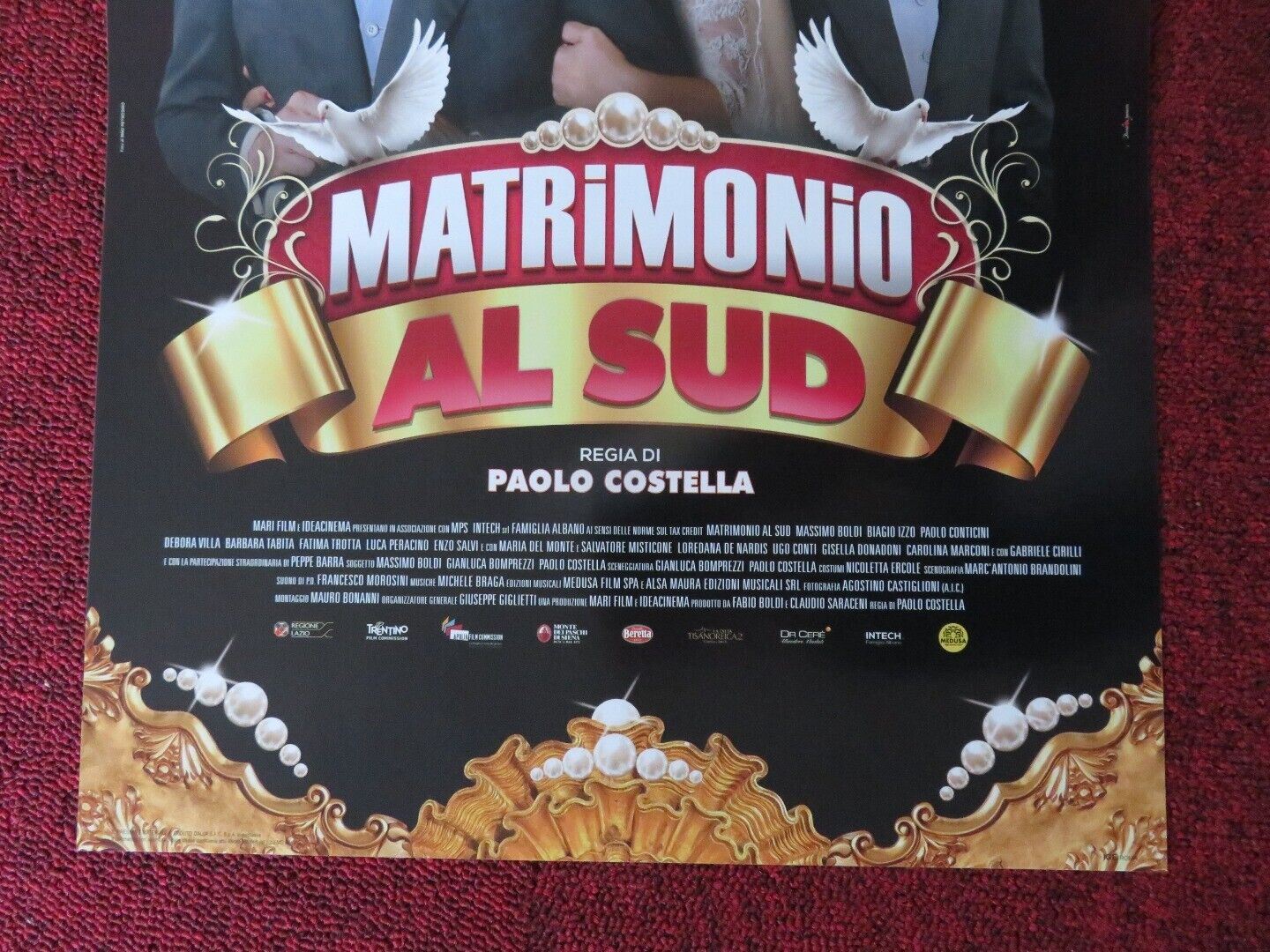 MATRIMONIO AL SUD ITALIAN LOCANDINA (26.5"x12.5") POSTER MASSIMO BOLDI 2015