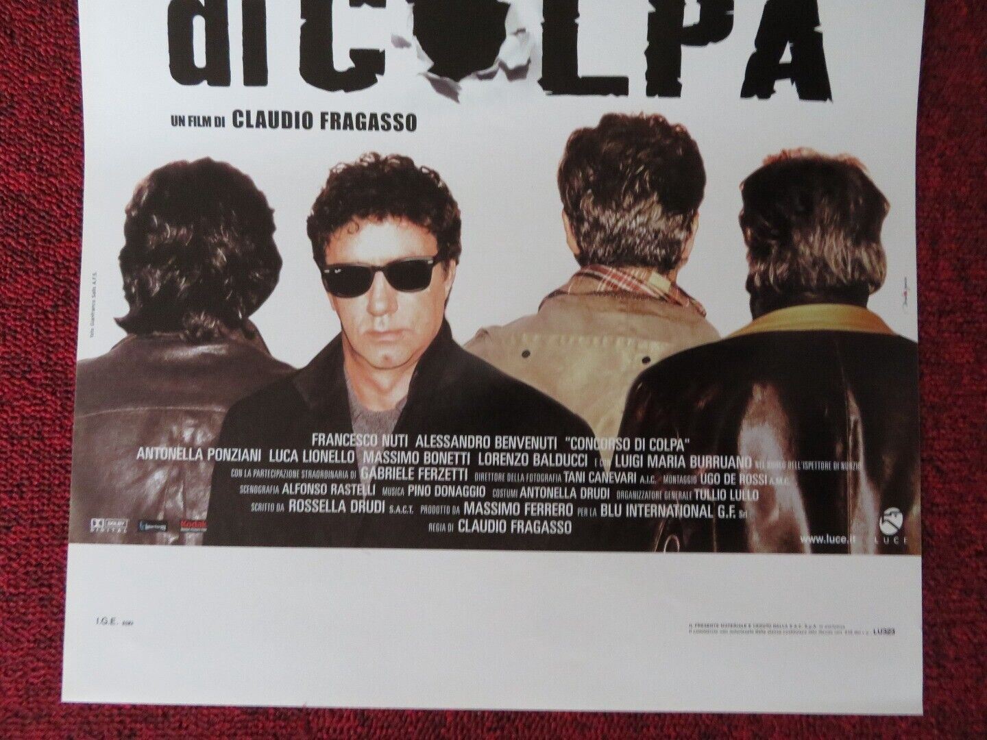 CONCORSO DI COLPA ITALIAN LOCANDINA (27.5"x13") POSTER FRANCESCO 2004