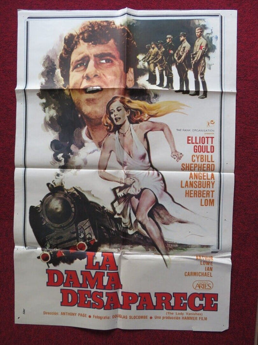 THE LADY VANISHES ARGENTINA ONE SHEET FOLDED POSTER  ELLIOT GOULD SHEPHERD 1979