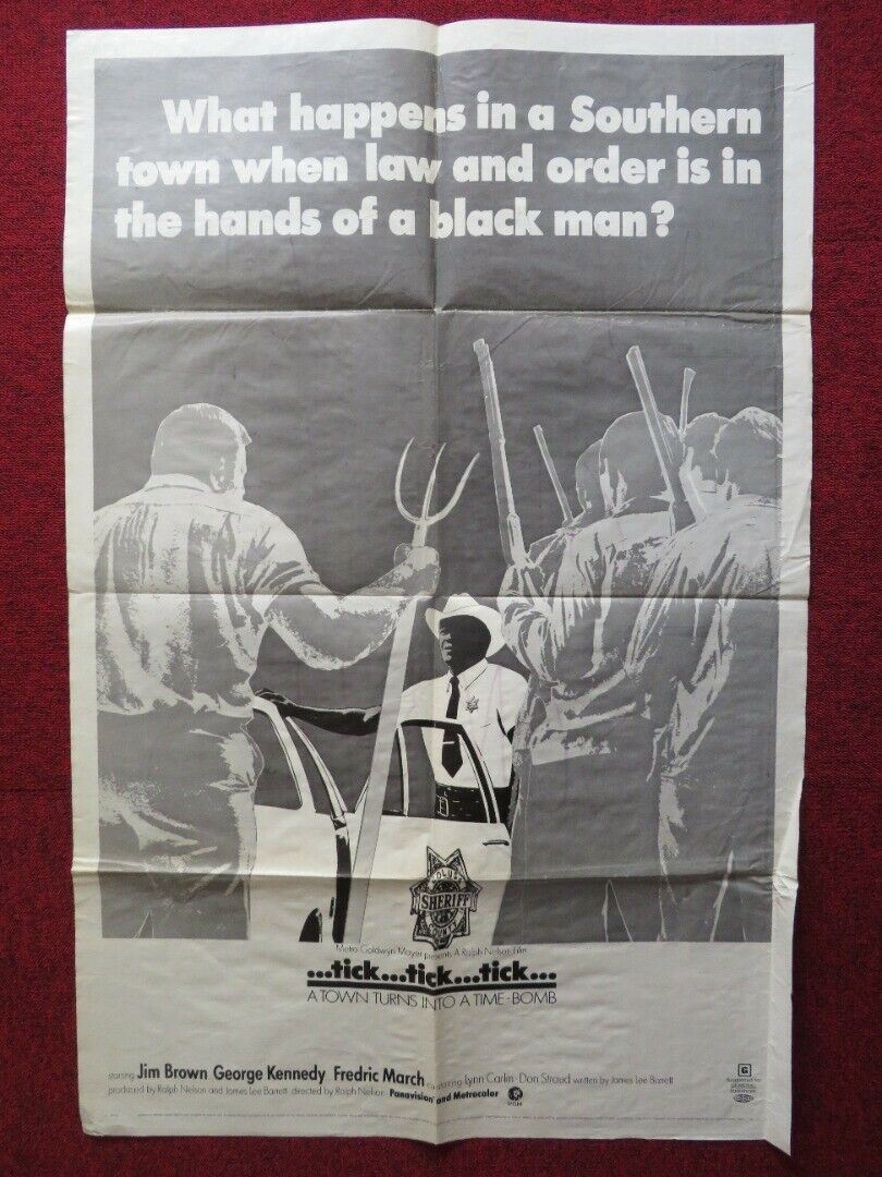 TICK, TICK, TICK USA ONE SHEET FOLDED POSTER JIM BROWN GEORGE KENNEDY 1970