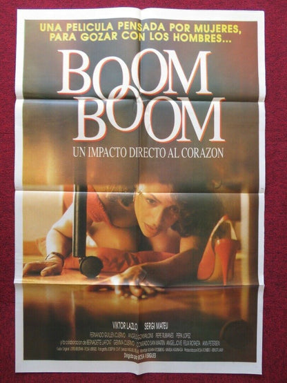 BOOM BOOM SPANISH ONE SHEET FOLDED POSTER VIKTOR LAZIO SERGI MATEU 1990