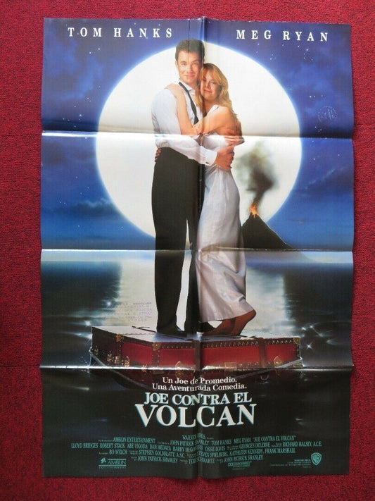 JOE VERSUS THE VOLCANO SPANISH ONE SHEET FOLDED POSTER TOM HANKS MEG RYAN 1990