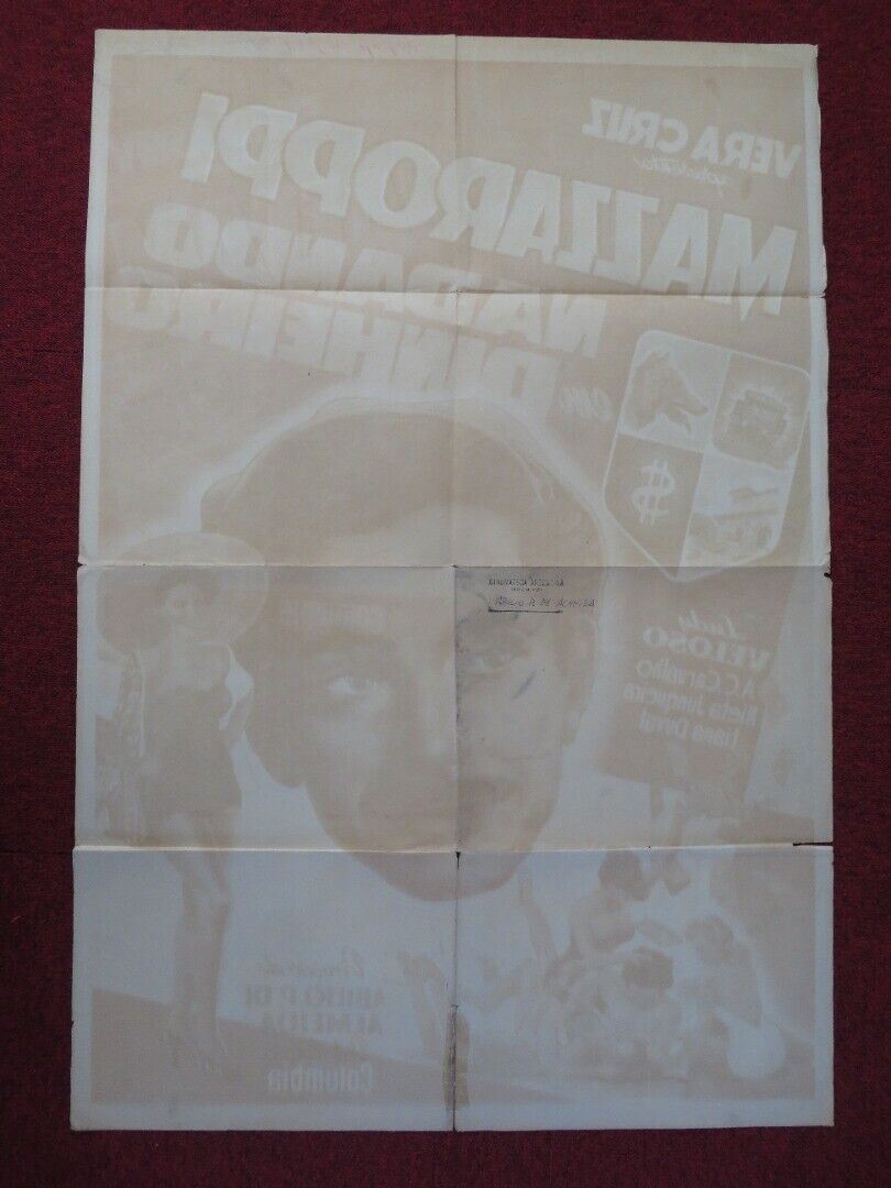 NADANDO EM DINHEIRO ARGENTINA ONE SHEET POSTER AMACIO MAZZAROPPI LUDY VELOSO