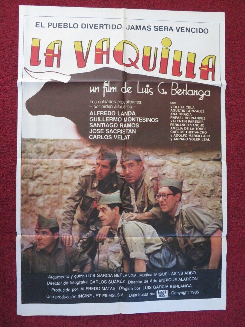 LA VAQUILLA / THE HEIFER SPANISH ONE SHEET POSTER ALFREDO LANDA 1985