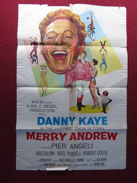 MERRY ANDREW USA ONE SHEET POSTER PIER ANGELI DANNY KAYE 1958