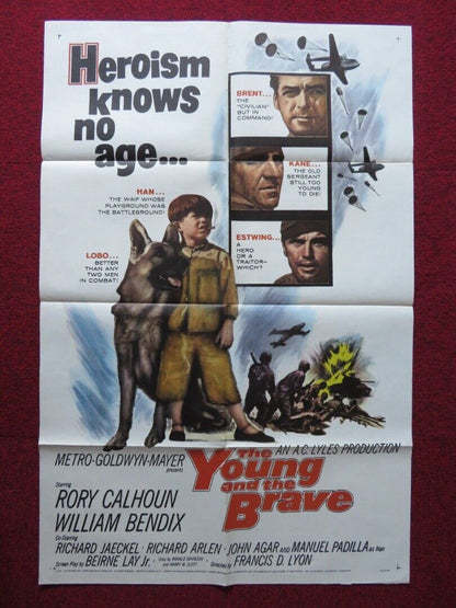 YOUNG AND THE BRAVE USA ONE SHEET POSTER RORY CALHOUN WILLIAM BENDIX 1963