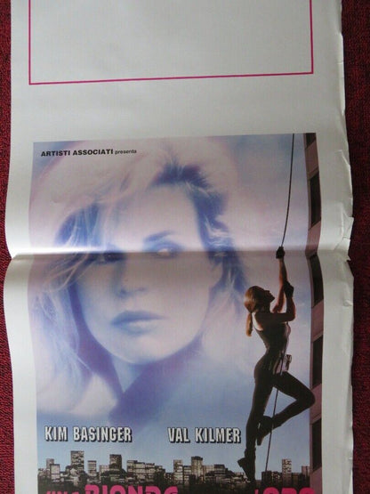 UNA BIONDA TUTTA D'ORO ITALIAN LOCANDINA (27.5"x13") POSTER KIM BASINGER 1993