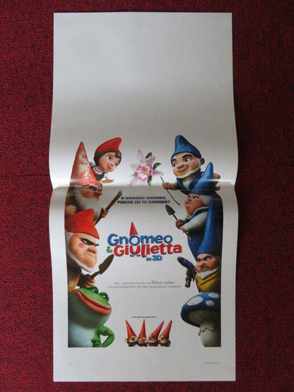 GNOMEO & GIULIETTA  ITALIAN LOCANDINA (27.5"x13") POSTER JAMES MCAVOY 2011