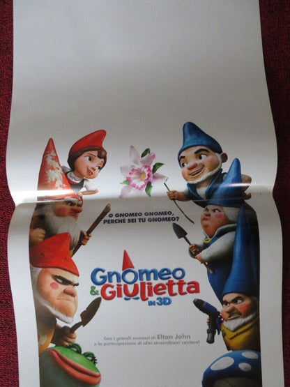 GNOMEO & GIULIETTA  ITALIAN LOCANDINA (27.5"x13") POSTER JAMES MCAVOY 2011