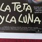LA TETA Y LA LUNA ITALIAN LOCANDINA (27.5"x13") POSTER BIEL DURAN MATHILDA MAY