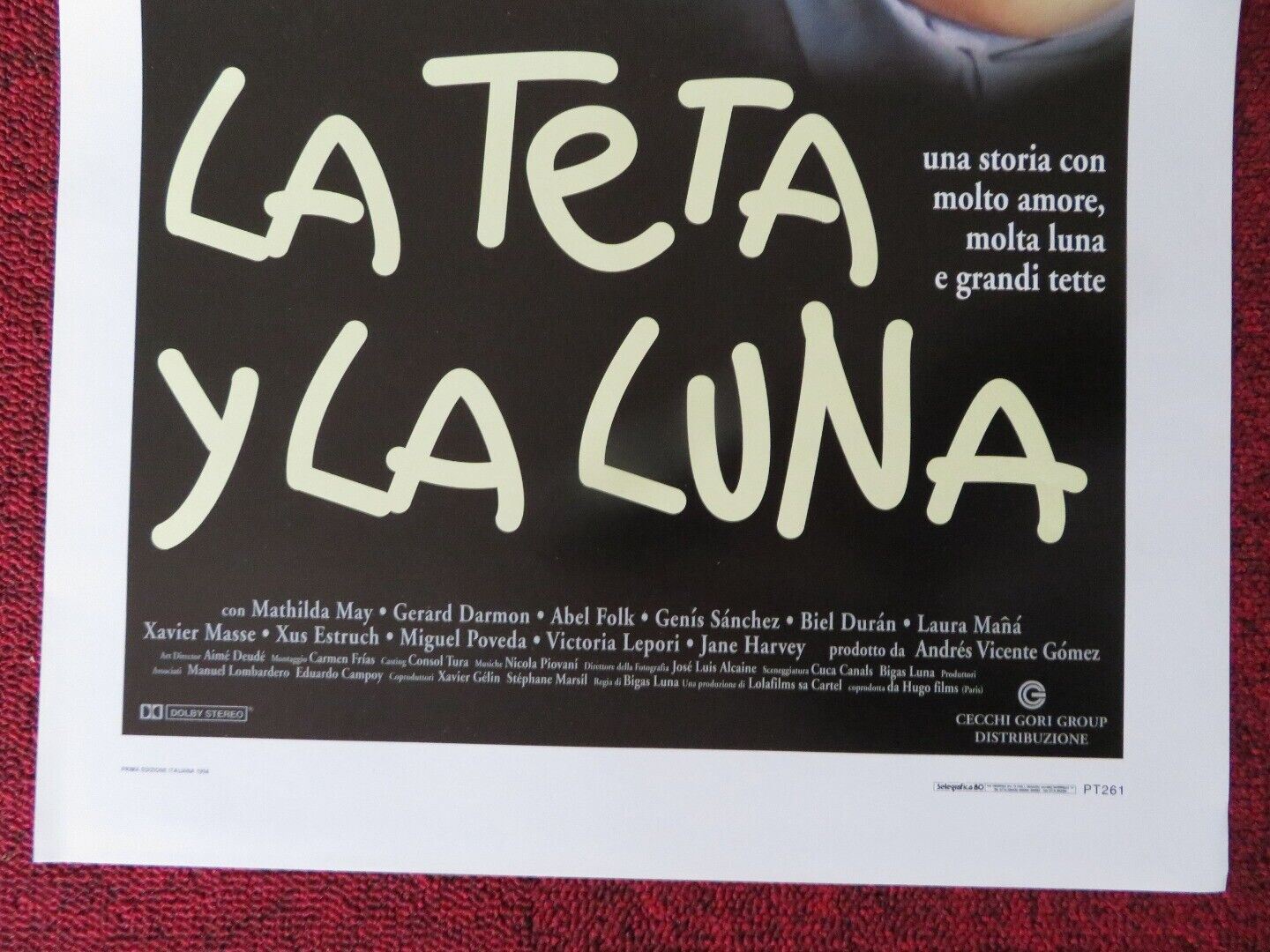 LA TETA Y LA LUNA ITALIAN LOCANDINA (27.5"x13") POSTER BIEL DURAN MATHILDA MAY