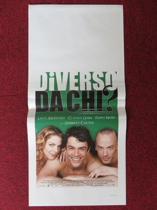 DIVERSO DA CHI? ITALIAN LOCANDINA (27.5"x13") POSTER LUCA ARGENTERO 2009