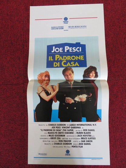 IL PADRONE DI CASA / The Super ITALIAN LOCANDINA (27.5"x13") POSTER JOE PESCI