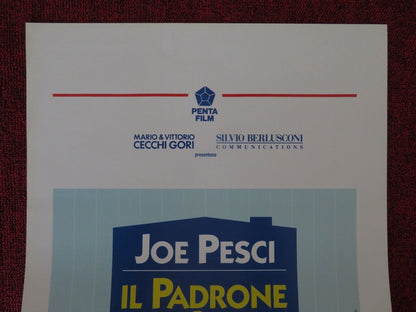 IL PADRONE DI CASA / The Super ITALIAN LOCANDINA (27.5"x13") POSTER JOE PESCI