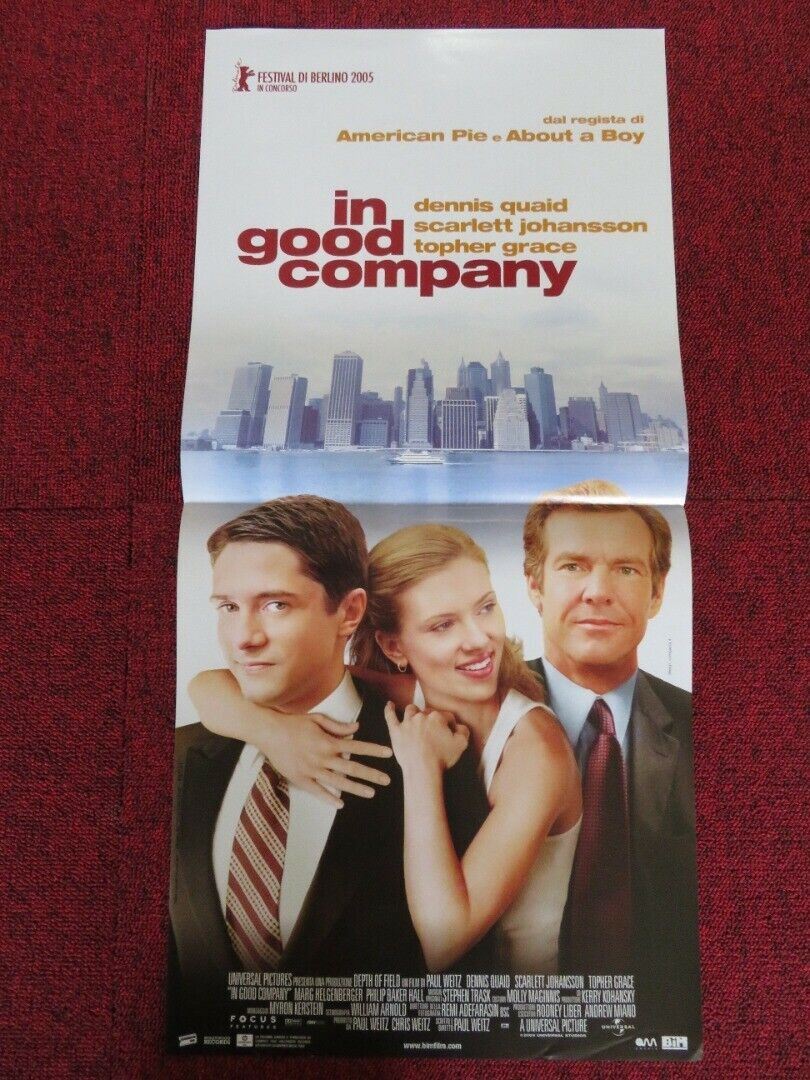 IN GOOD COMPANY ITALIAN LOCANDINA (26.5"x12.5") POSTER SCARLETT JOHANSSON 2004