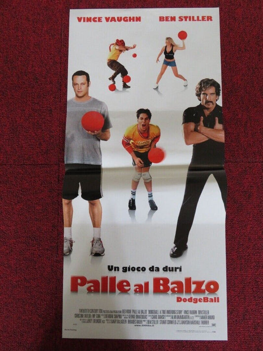 DODGEBALL: A TRUE UNDERDOG STORY ITALIAN LOCANDINA (27.5"x13") POSTER V. VAUGHN