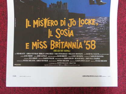 HEAR MY SONG ITALIAN LOCANDINA (27.5"x13") POSTER NED BEATTY ADRIAN DUNBAR 1992