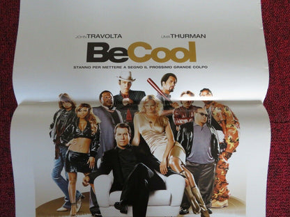 BE COOL ITALIAN LOCANDINA (27.5"x13") POSTER JOHN TRAVOLTA UMA THURMAN 2005