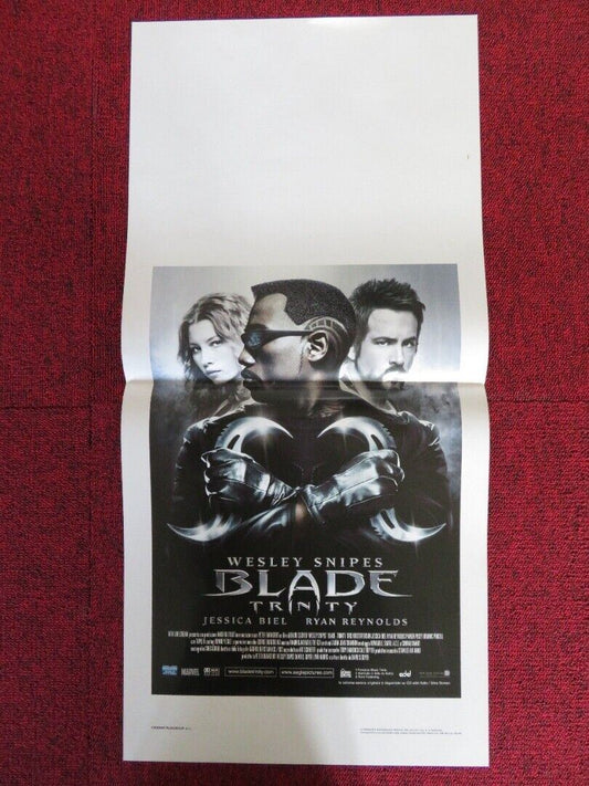 BLADE: TRINITY ITALIAN LOCANDINA (27.5"x13") POSTER WESLEY SNIPES JESSICA BIEL