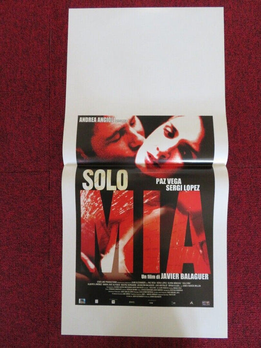 SOLO MIA ITALIAN LOCANDINA (27.5"x13") POSTER SERGI LOPEZ PAZ VEGA 2001