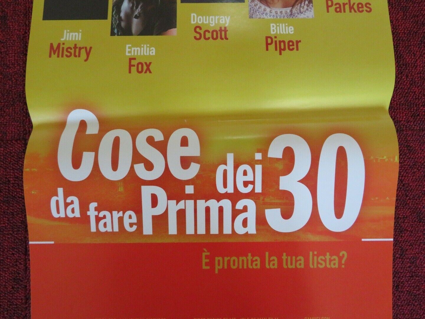 COSE DA FARE DEI PRIMA 30 ITALIAN LOCANDINA (26"x13") POSTER DOUGRAY SCOTT 2005