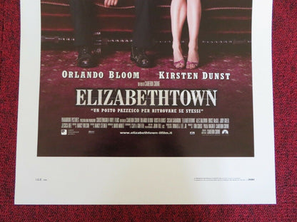 ELIZABETH TOWN ITALIAN LOCANDINA (27.5"x13") POSTER ORLANDO BLOOM KIRSTEN DUNST