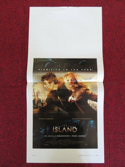 THE ISLAND ITALIAN LOCANDINA (27.5"x13") POSTER EWAN MCGREGOR SCARLETT JOHANSSON