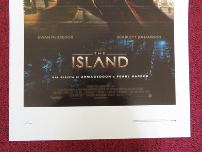 THE ISLAND ITALIAN LOCANDINA (27.5"x13") POSTER EWAN MCGREGOR SCARLETT JOHANSSON