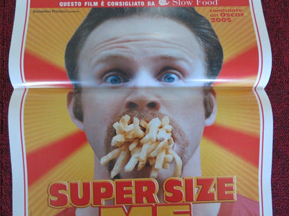 SUPER SIZE ME ITALIAN LOCANDINA (27.5"x13") POSTER MORGAN SPURLOCK 2005