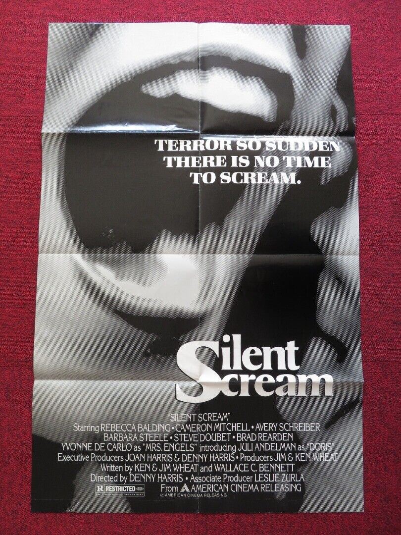 THE SILENT SCREAM FOLDED US ONE SHEET POSTER REBECCA BALDING 1979