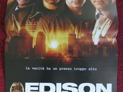 EDISON CITY ITALIAN LOCANDINA (26.5"x12.5") POSTER MORGAN FREEMAN 2005