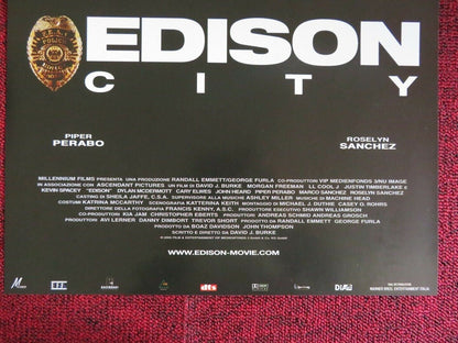 EDISON CITY ITALIAN LOCANDINA (26.5"x12.5") POSTER MORGAN FREEMAN 2005