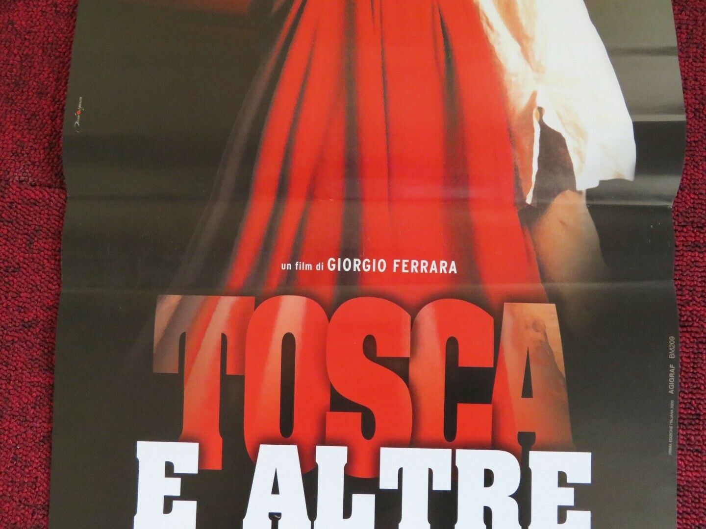 TOSCA E ALTRE DUE ITALIAN LOCANDINA (26"x12.5") POSTER FRANCA C ADRIANA 2003